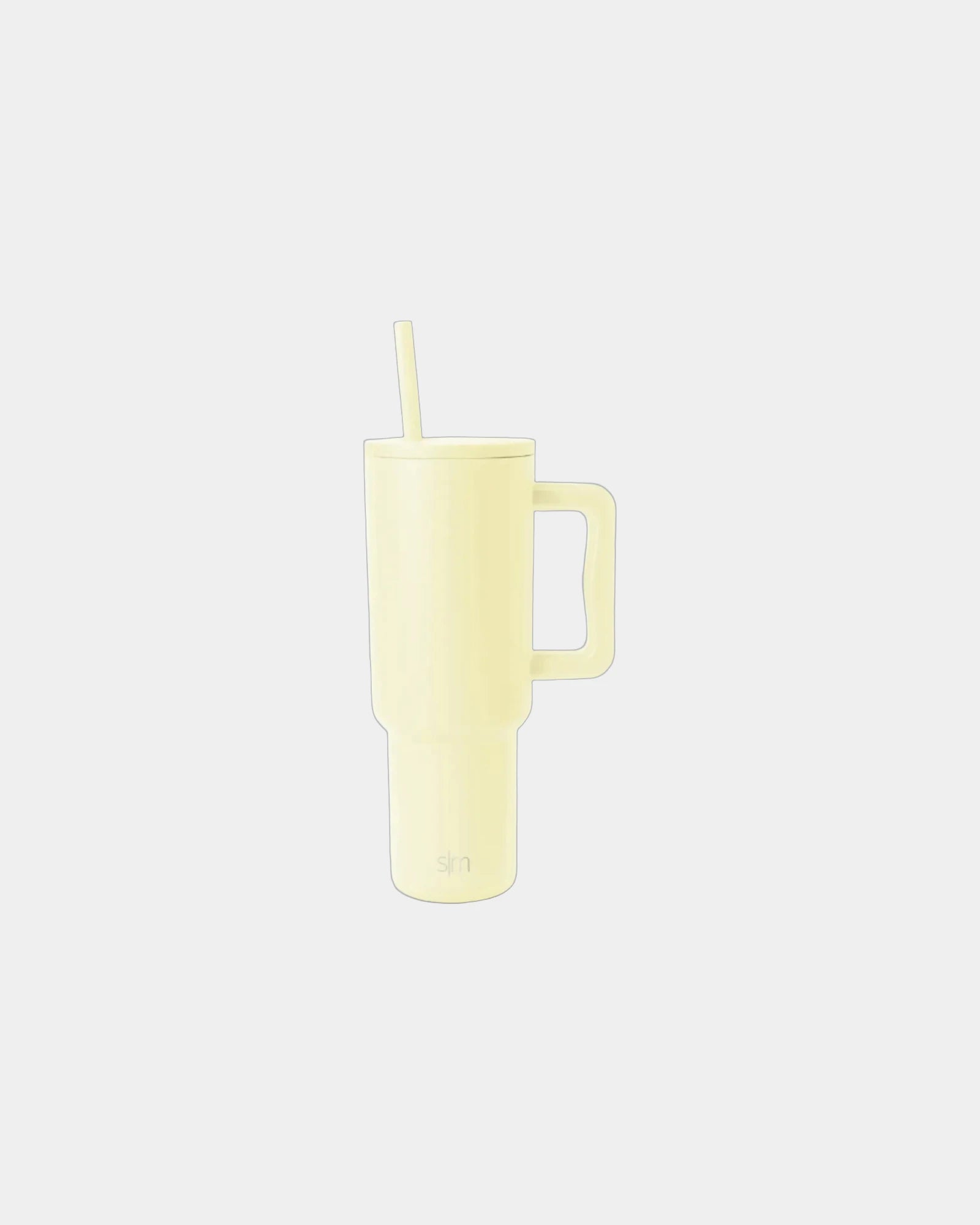 Custom insulated stainless steel 40-oz tumbler handle - Buttercup
