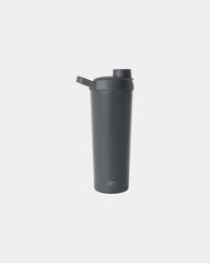 Custom stainless steel 24 oz protein shaker bottle - Graphite