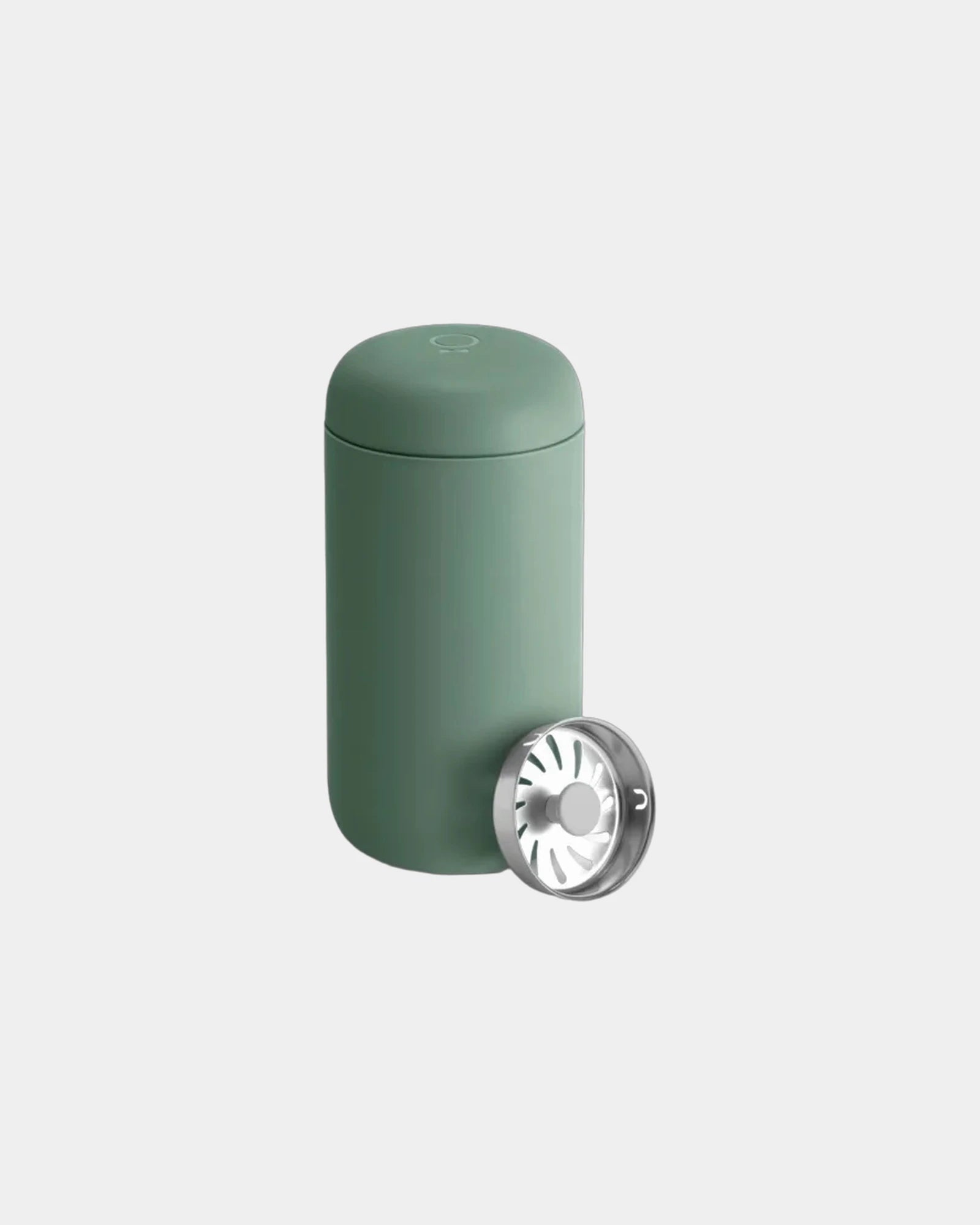 Custom stainless steel Fellow Carter Move 12 oz travel mug - Smoke Green