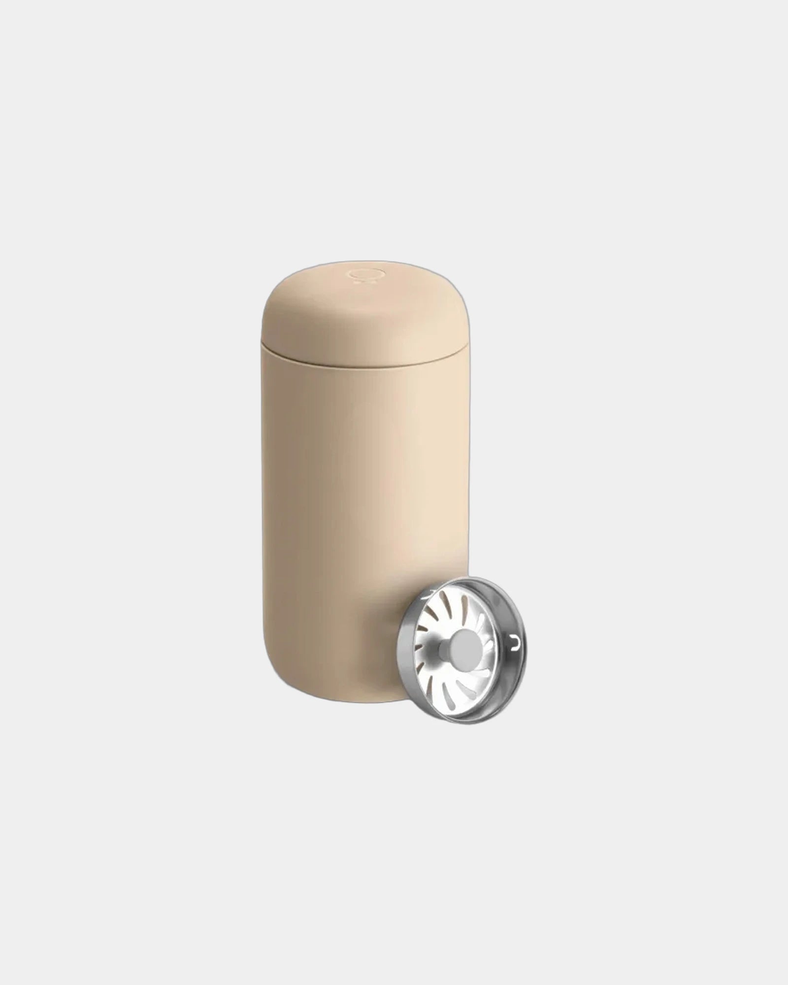 Custom stainless steel Fellow Carter Move 12 oz travel mug - Sand Dune