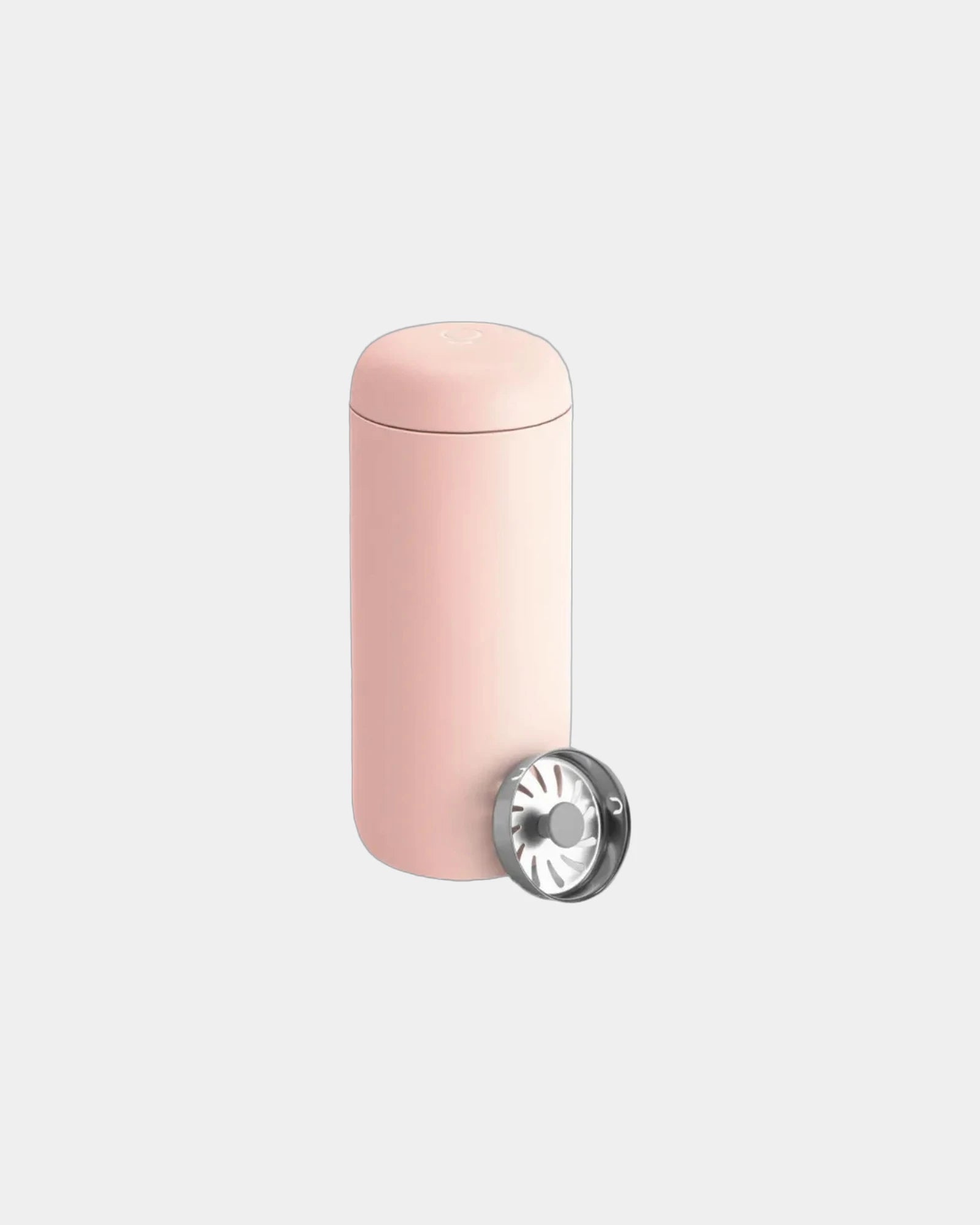 Custom stainless steel 16 oz travel mug with splash guard - Warm Pink