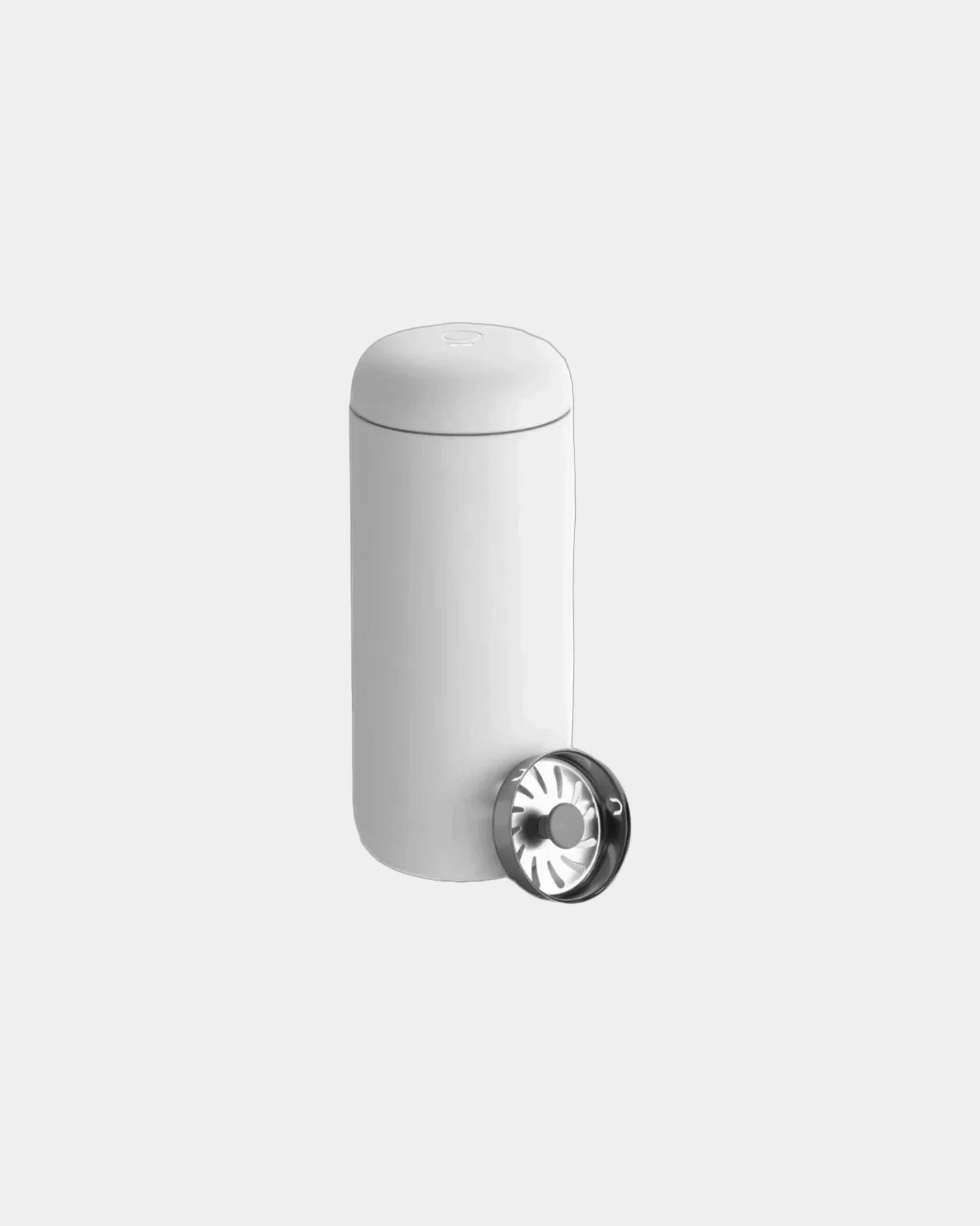 Custom stainless steel 16 oz travel mug with splash guard - Matte White