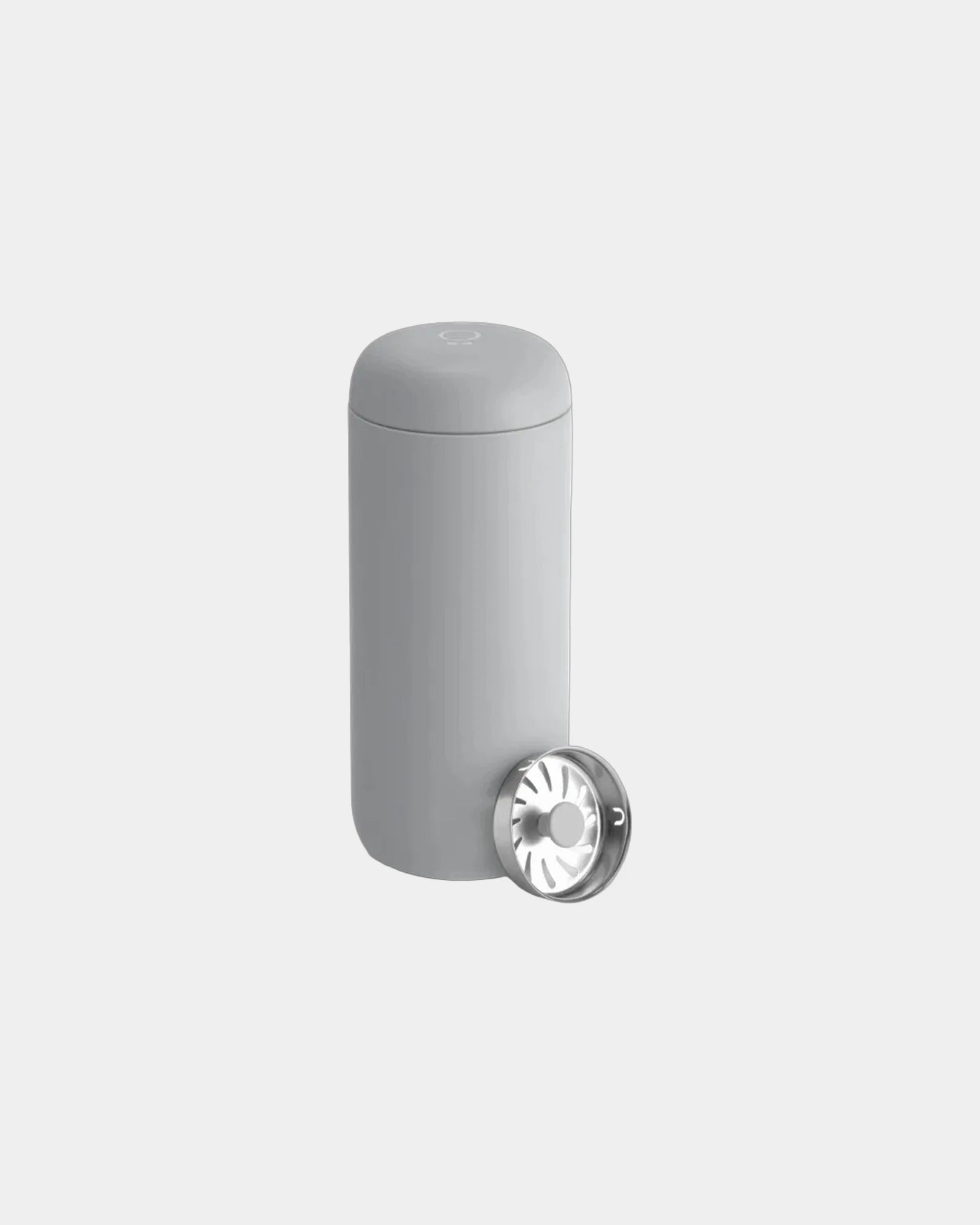 Custom stainless steel 16 oz travel mug with splash guard - Matte Grey