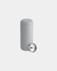Custom stainless steel 16 oz travel mug with splash guard - Matte Grey