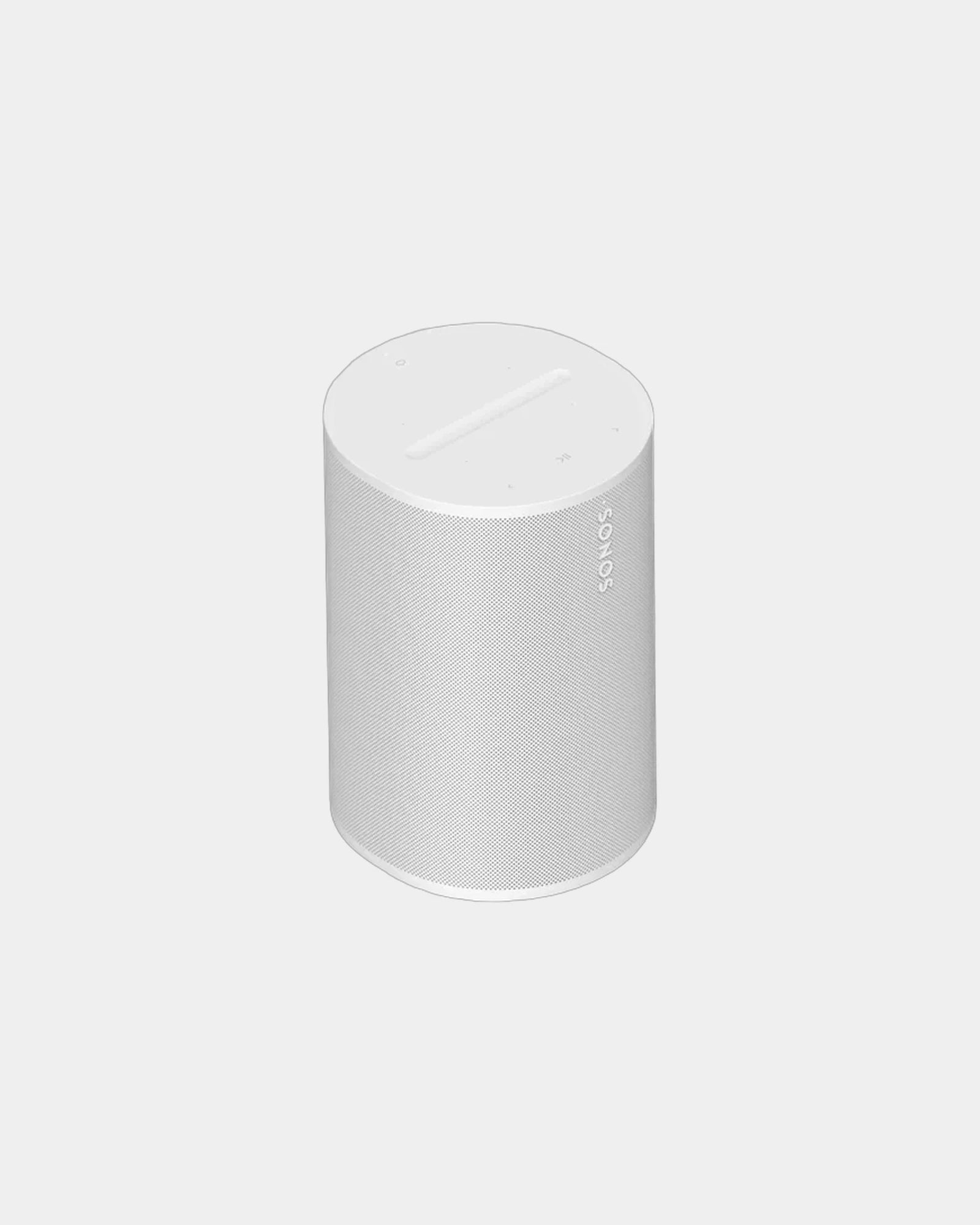 Custom wireless stereo speaker with voice control - White