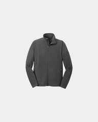 Custom microfleece full-zip jacket for teams - Grey Steel
