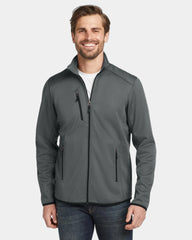Custom polyester full-zip fleece jacket for teams - Grey Steel