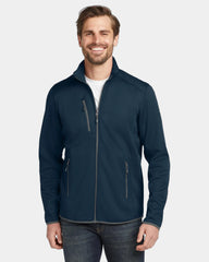 Custom polyester full-zip fleece jacket for teams - River Blue Navy