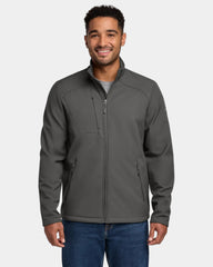 Custom waterproof soft shell jacket with 4-way stretch - Iron Gate
