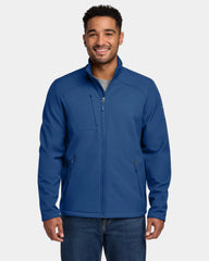 Custom waterproof soft shell jacket with 4-way stretch - Cobalt Blue