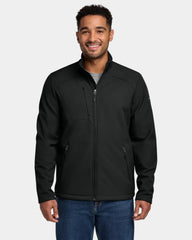 Custom waterproof soft shell jacket with 4-way stretch - Deep Black