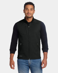 Custom waterproof soft shell vest with fleece lining - Deep Black