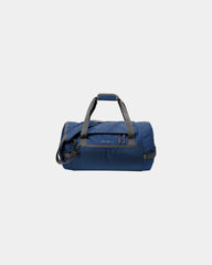 Custom ballistic polyester 45L tour duffel bag - Sapphire Blue/ Grey Steel