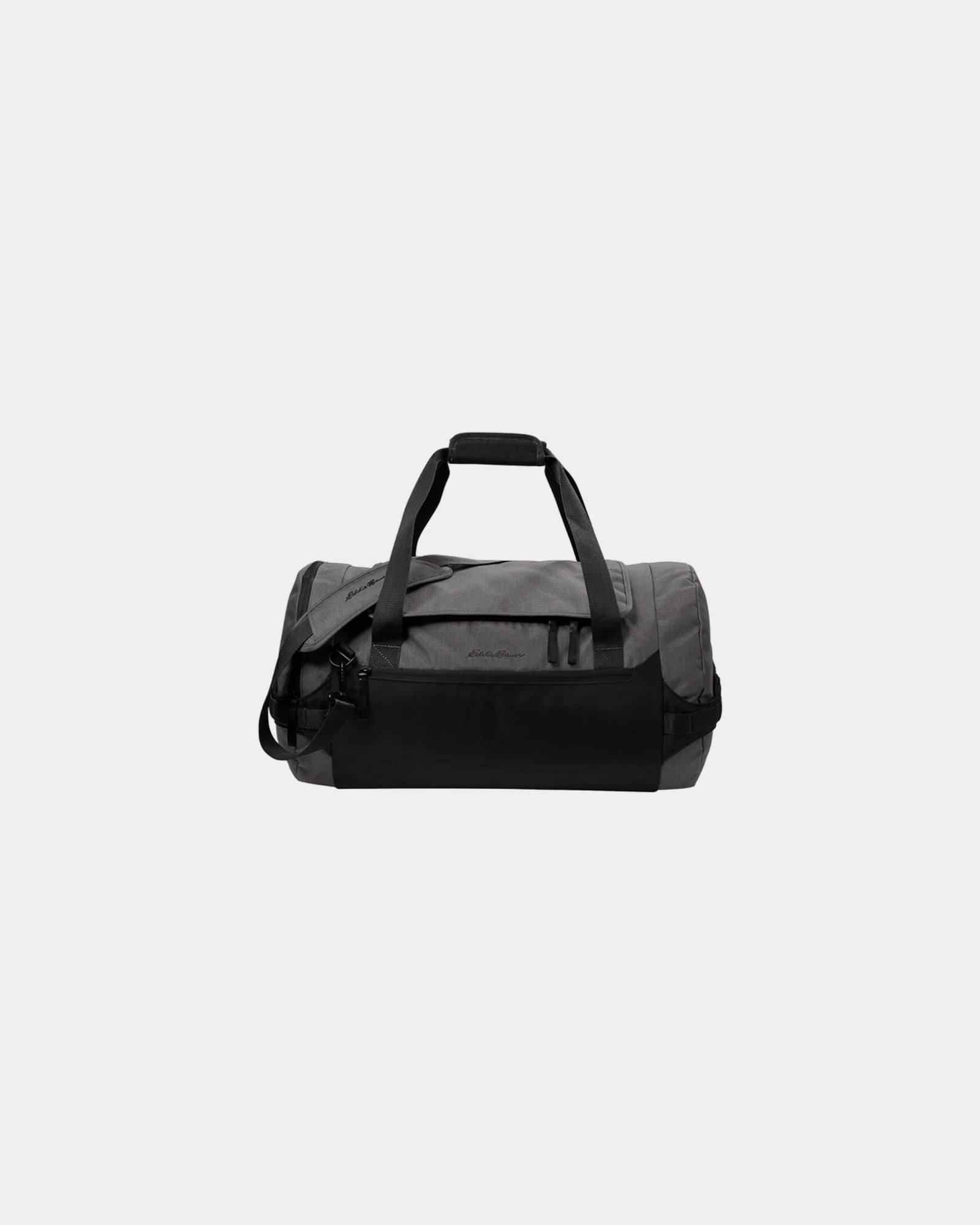 Custom ballistic polyester 45L tour duffel bag - Grey Steel Heather/ Black