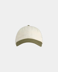 Custom organic cotton six-panel baseball cap - Oyster/ Jungle