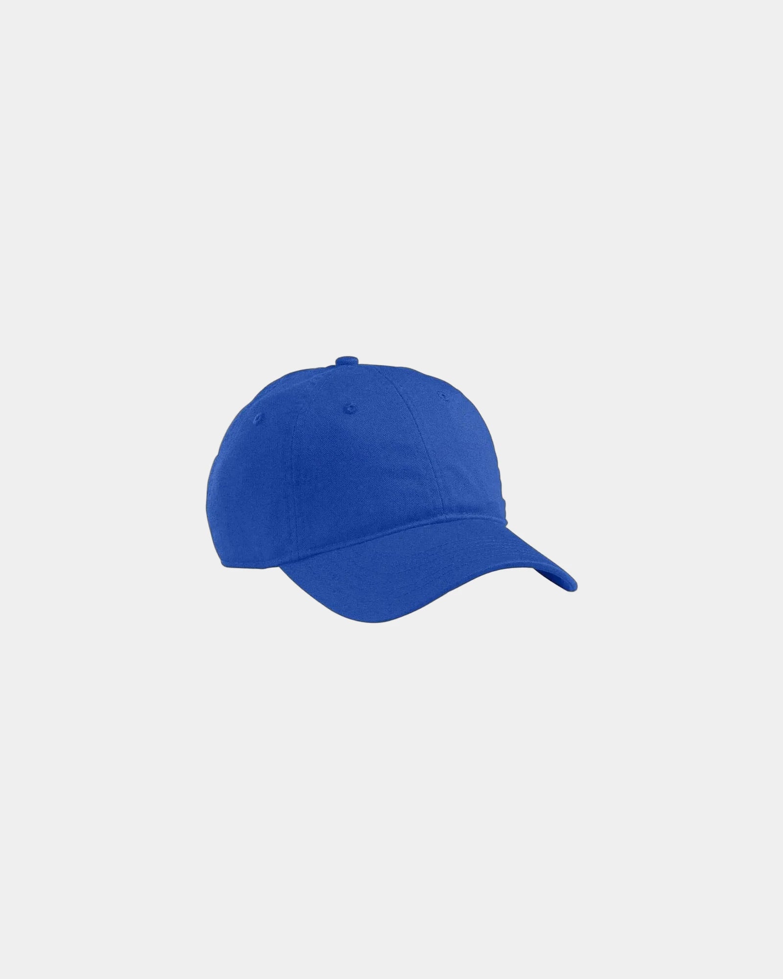 Custom organic cotton six-panel baseball cap - Royal