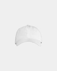 Custom organic cotton six-panel baseball cap - White
