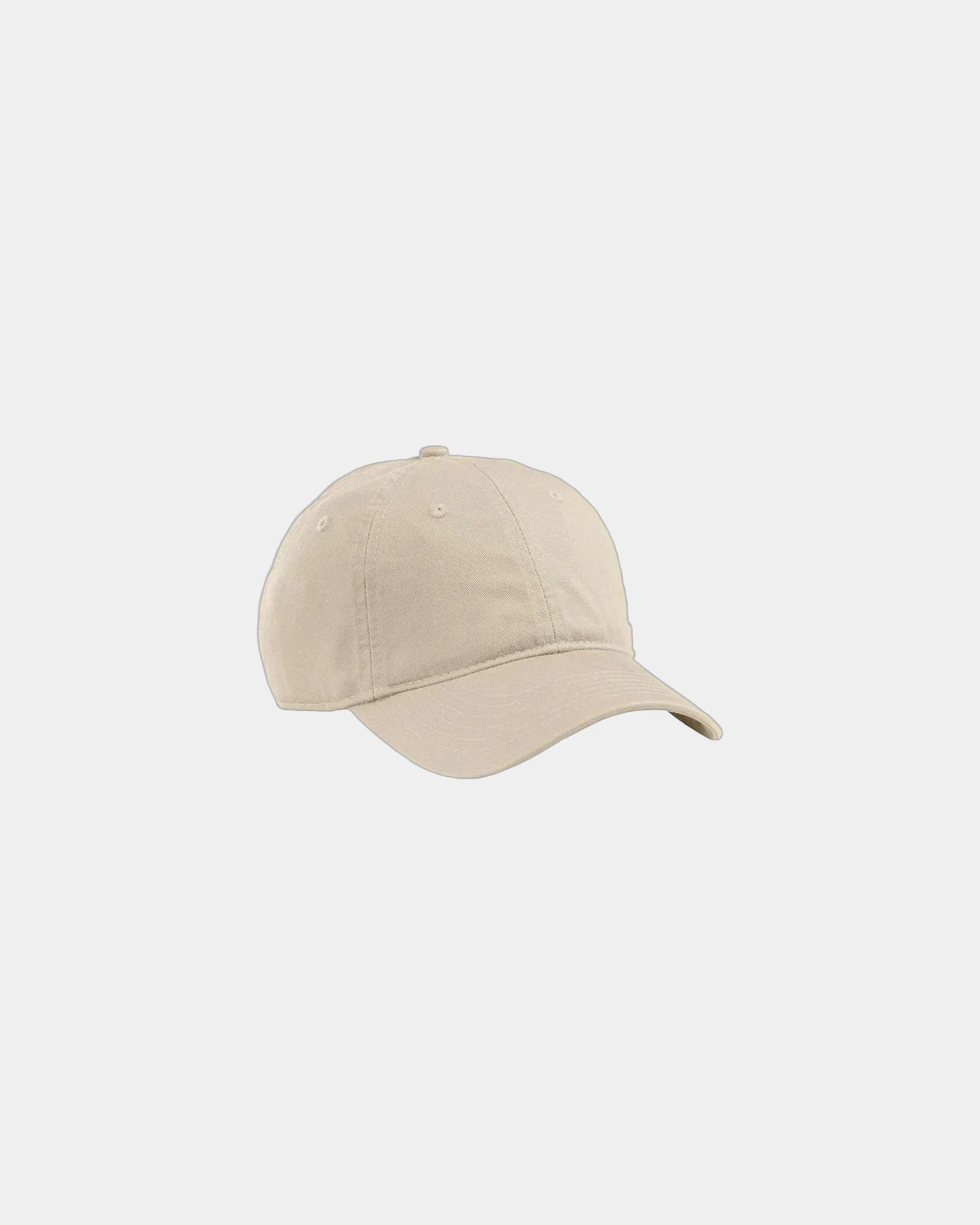 Custom organic cotton six-panel baseball cap - Oyster