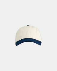 Custom organic cotton six-panel baseball cap - Oyster/ Pacific
