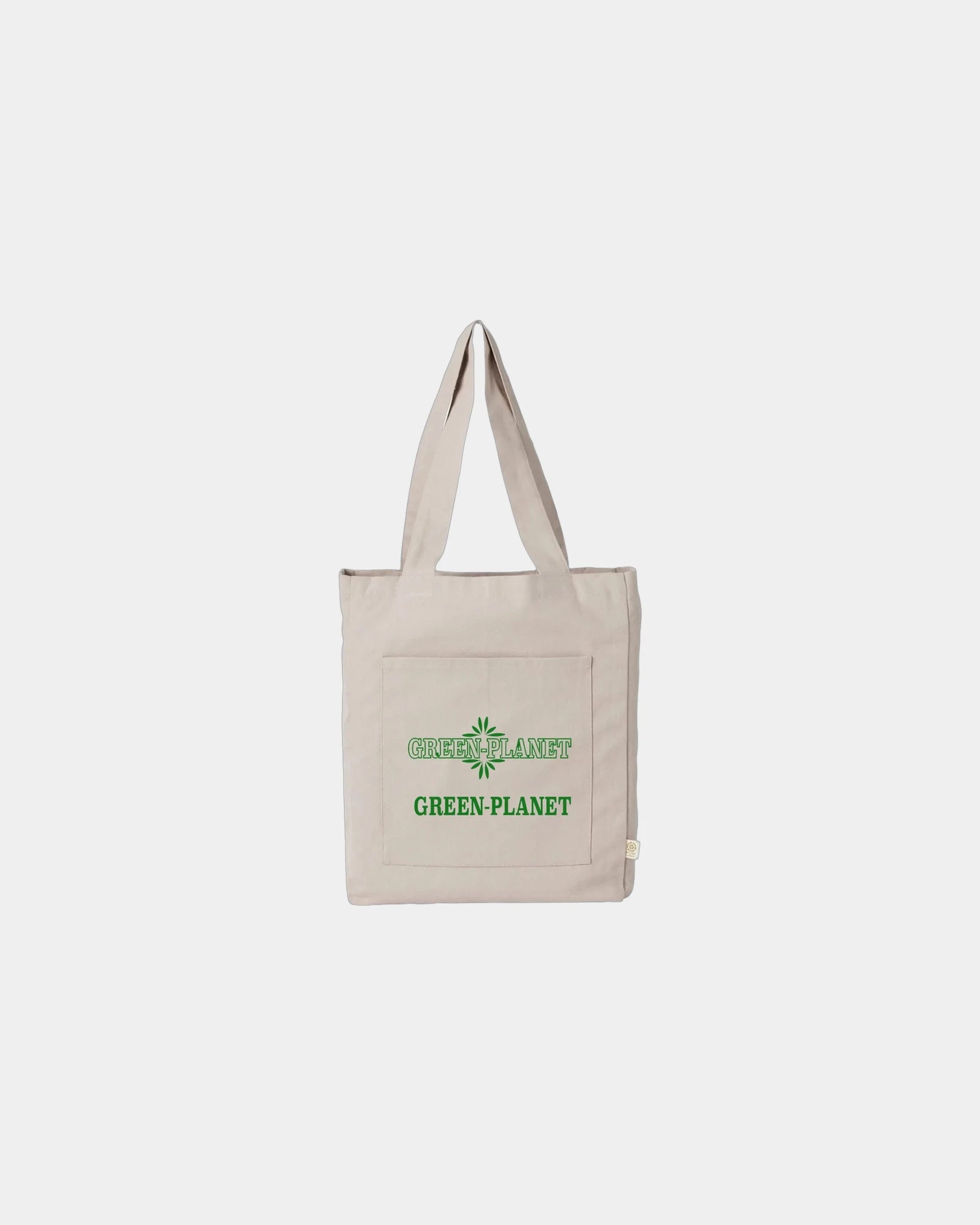 Custom recycled cotton canvas everywhere tote bag - Pumice