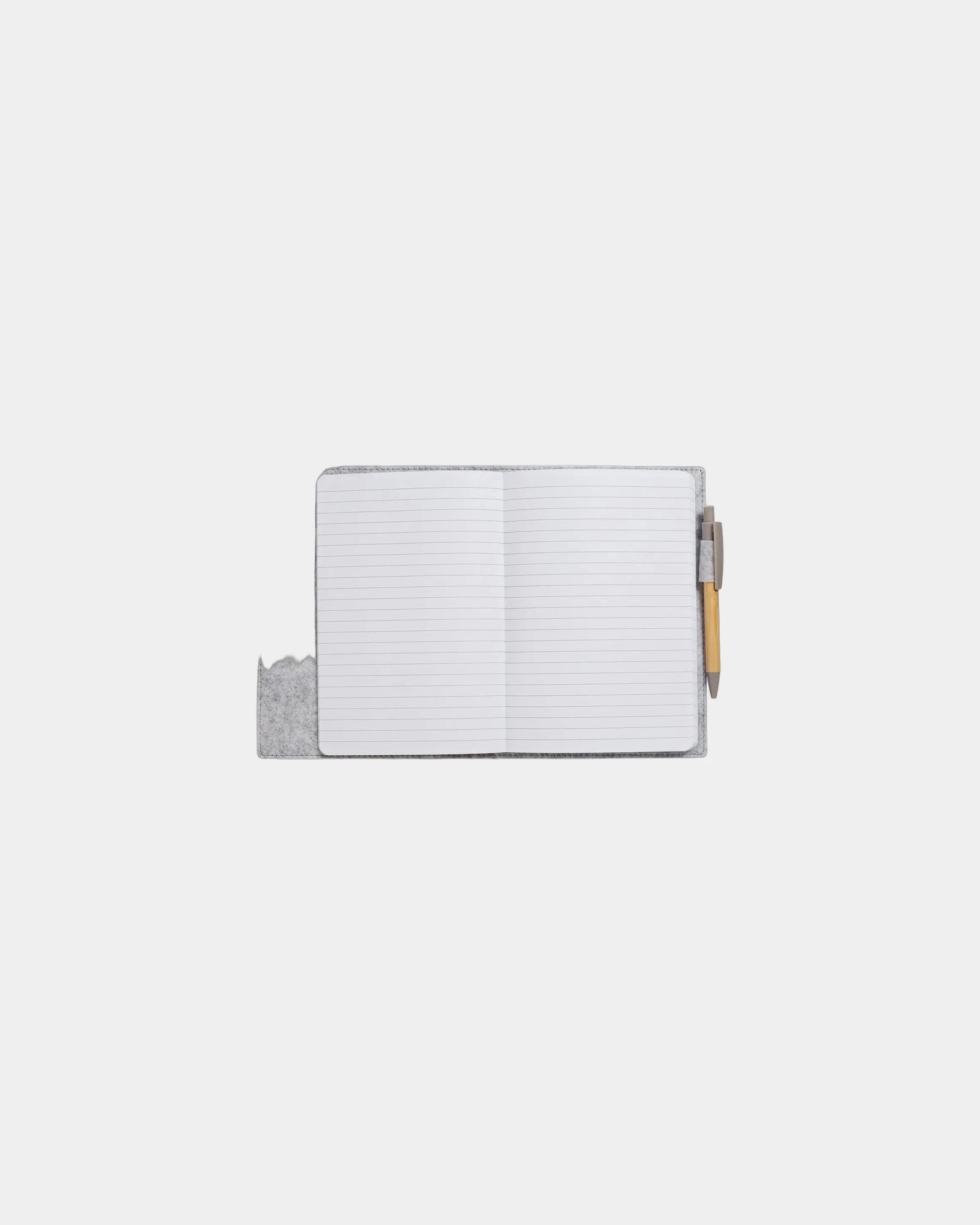 Custom bamboo refillable notebook with pen set - 2