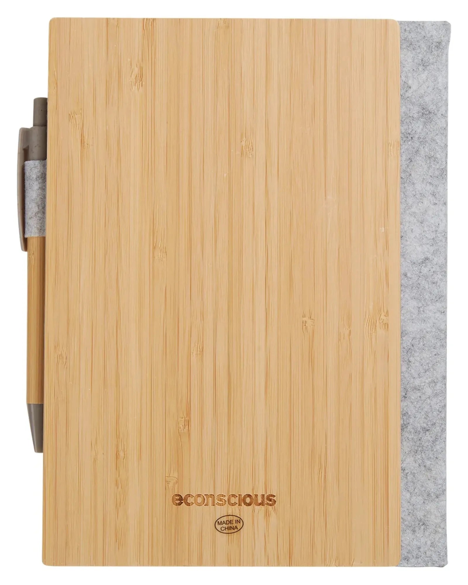 Custom bamboo refillable notebook with pen set - 4
