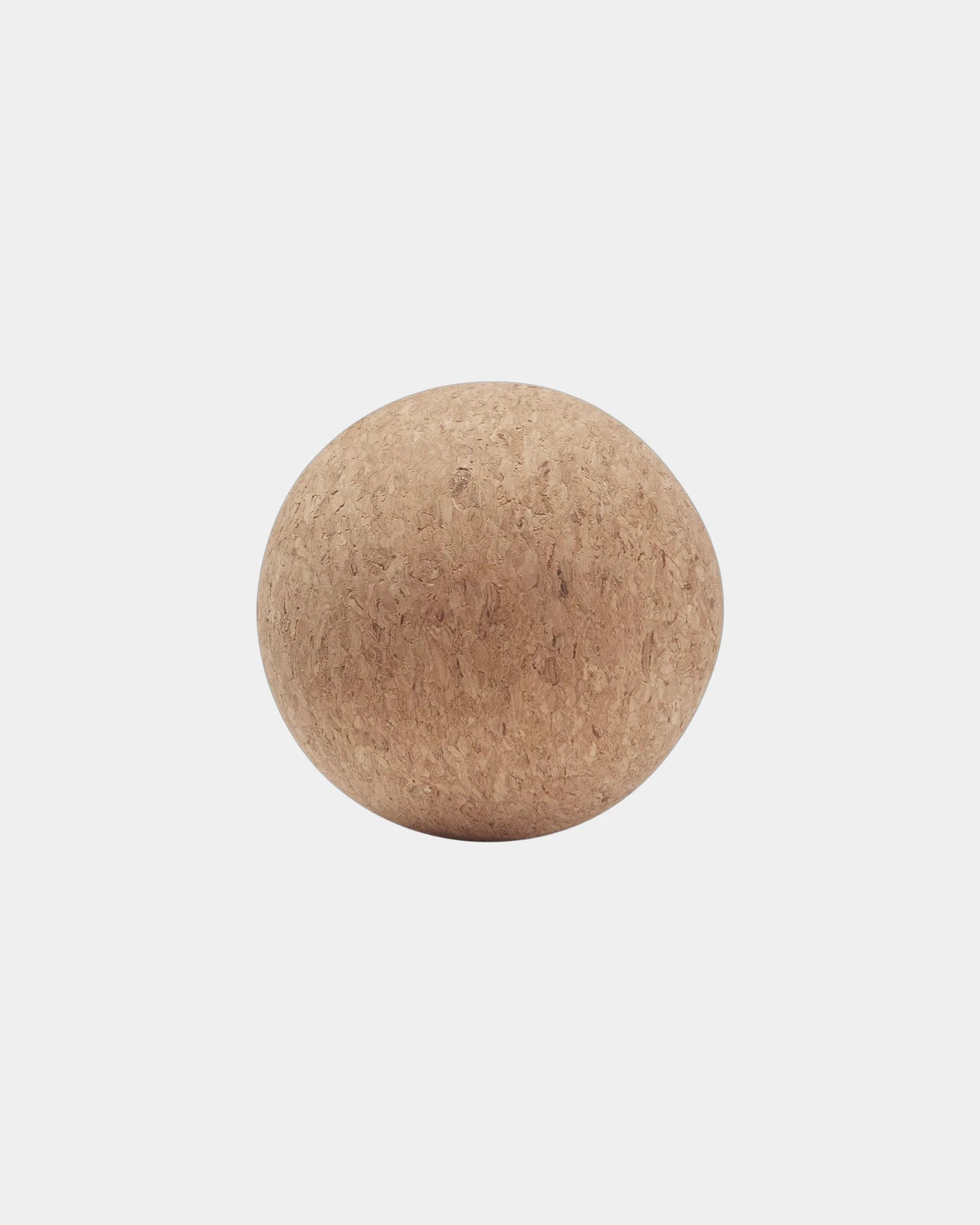 Custom cork massage ball with linen pouch, 2.33" dia - 2