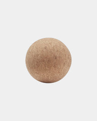 Custom cork massage ball with linen pouch, 2.33" dia - 2