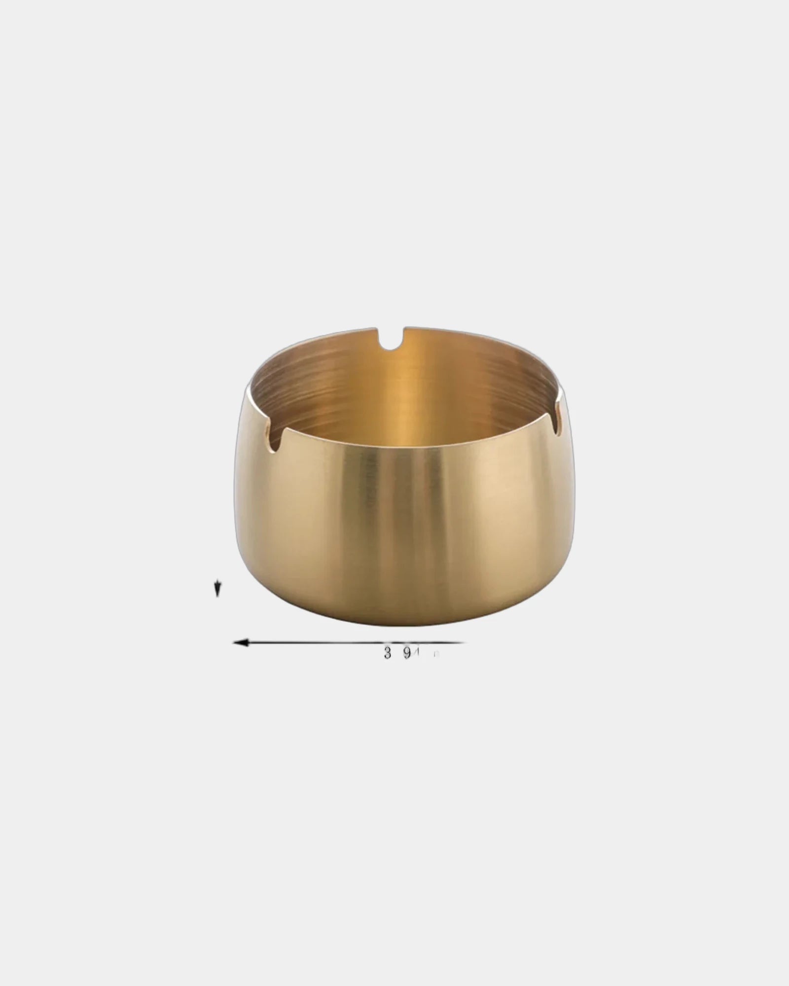 Custom stainless steel windproof outdoor ashtray - Gold