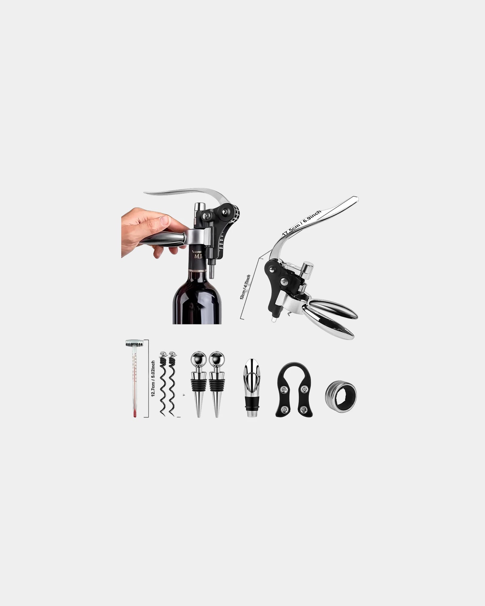 Custom 9-piece wine opener gift set with case - 1
