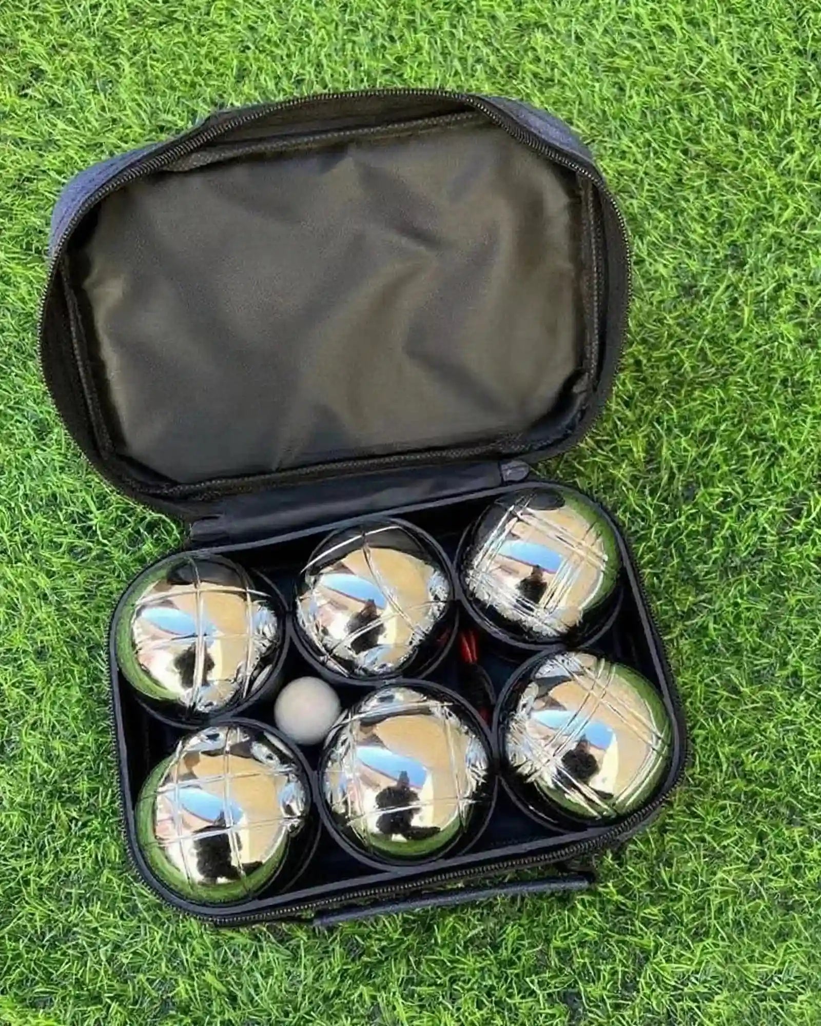 Custom stainless steel petanque ball set - 3