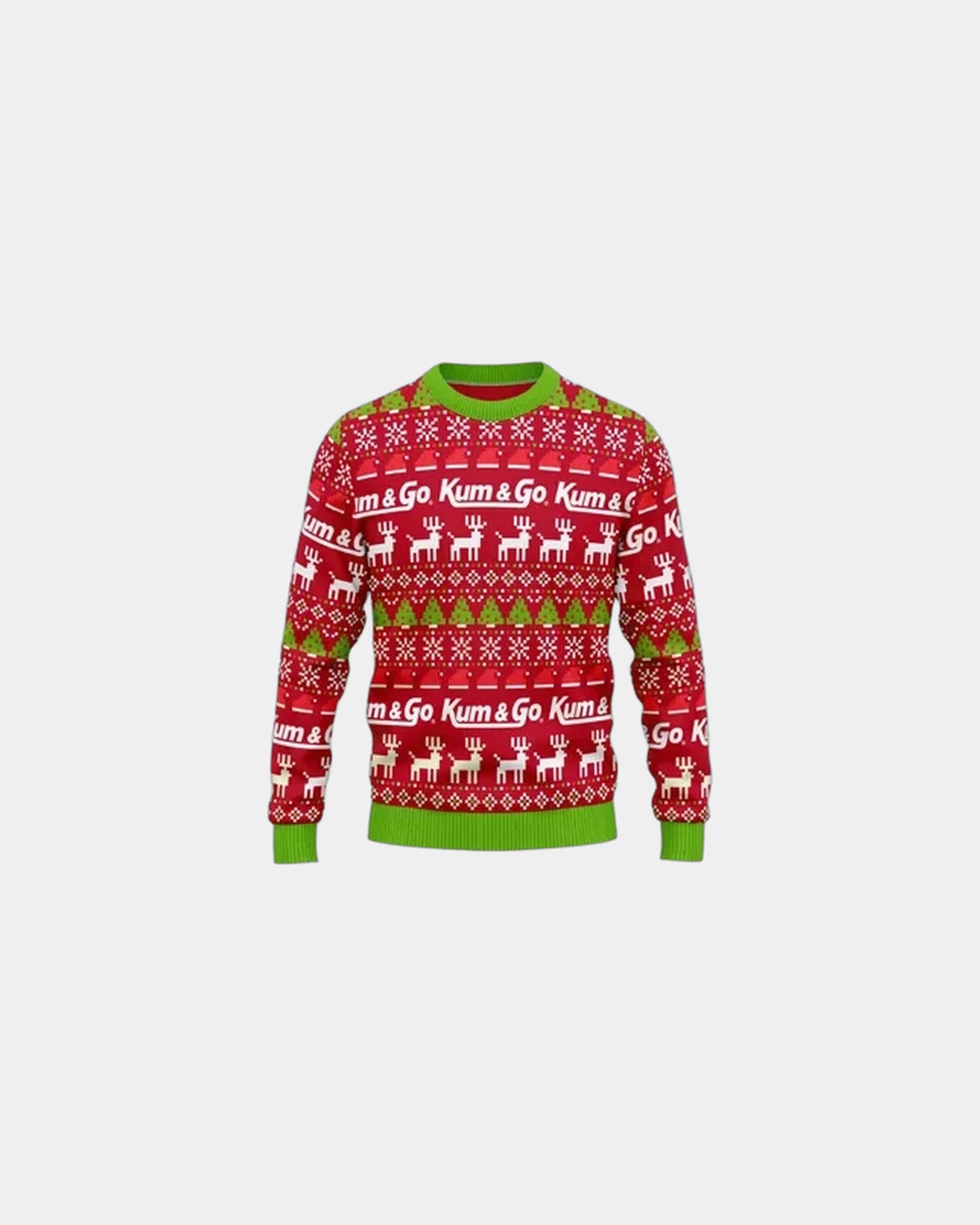 Custom knit Christmas sweater for teams and events - Red