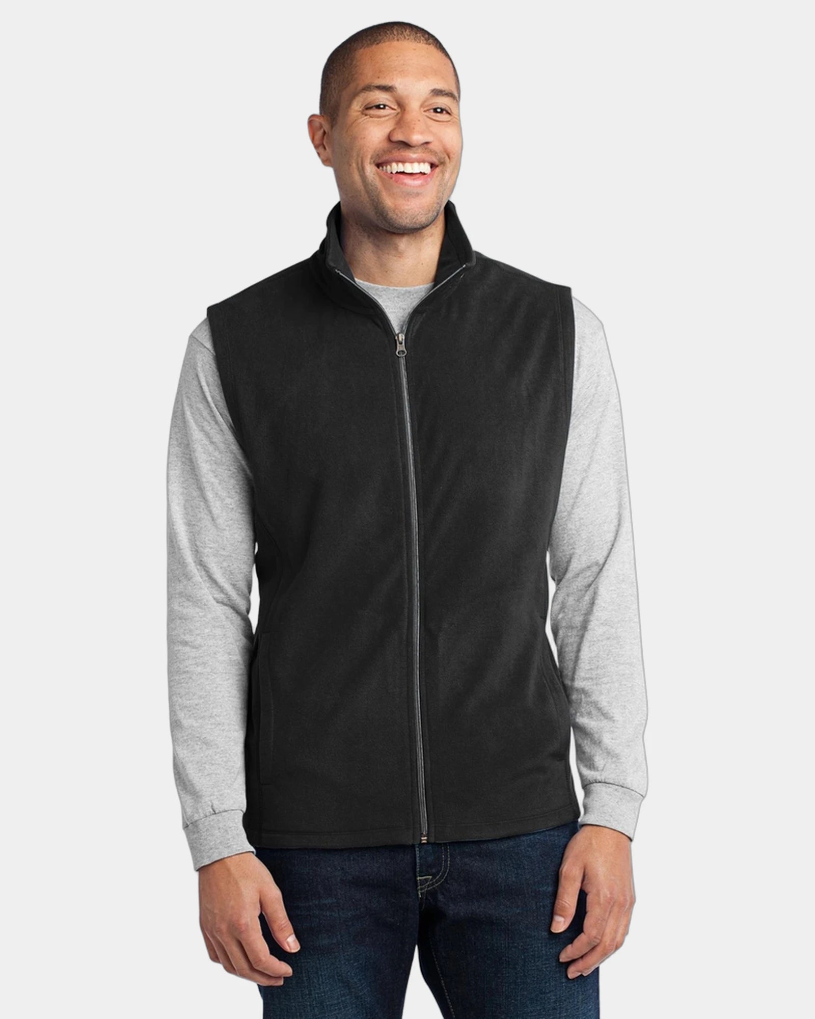 Custom polyester microfleece vest Port Authority - Black