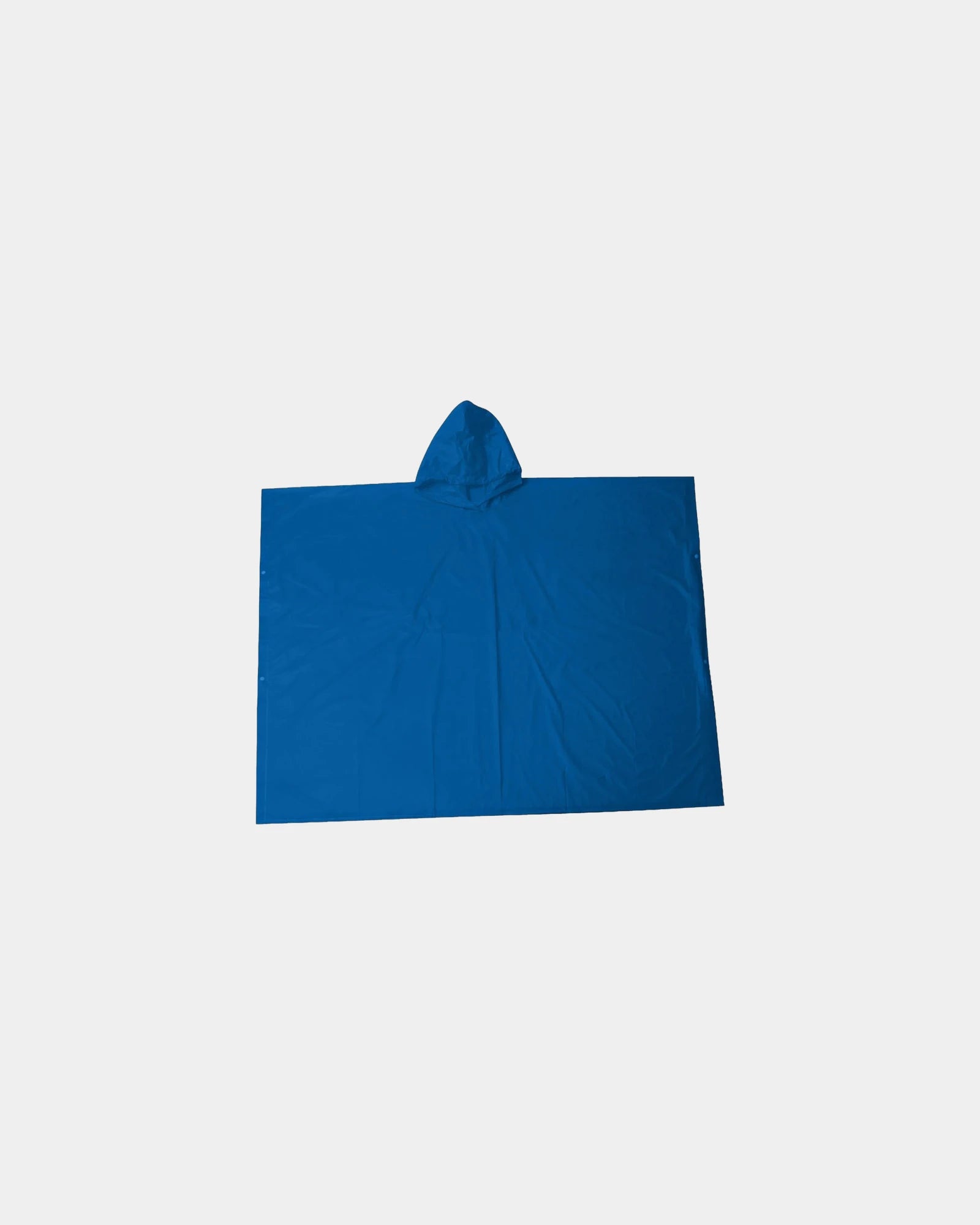 Custom PEVA rain poncho with clear pouch packaging - Royal