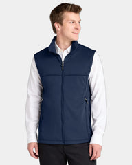 Custom fleece vest Port Authority Collective Smooth - River Blue Navy