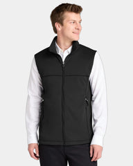 Custom fleece vest Port Authority Collective Smooth - Deep Black