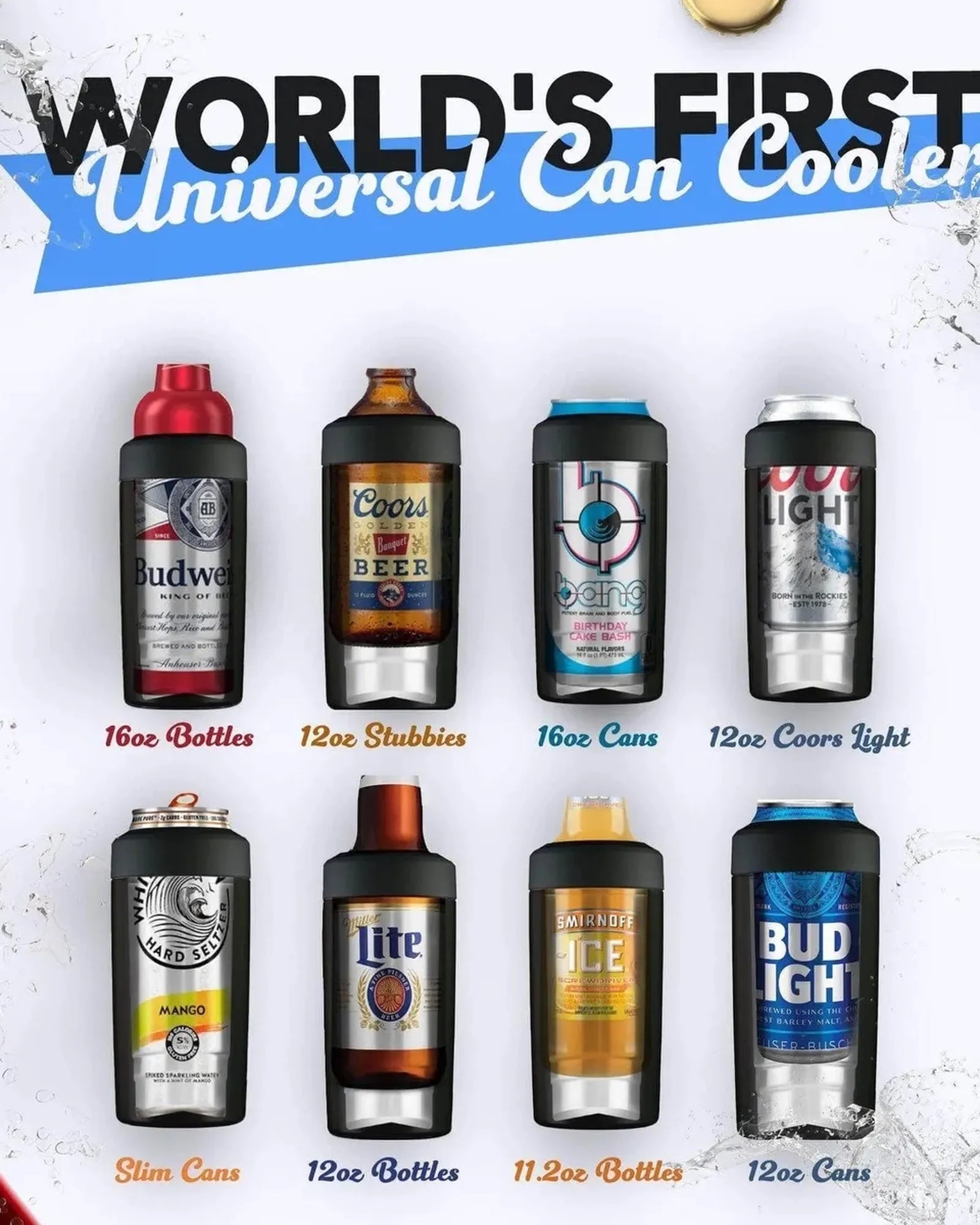 Custom stainless steel universal can cooler insulator - 12
