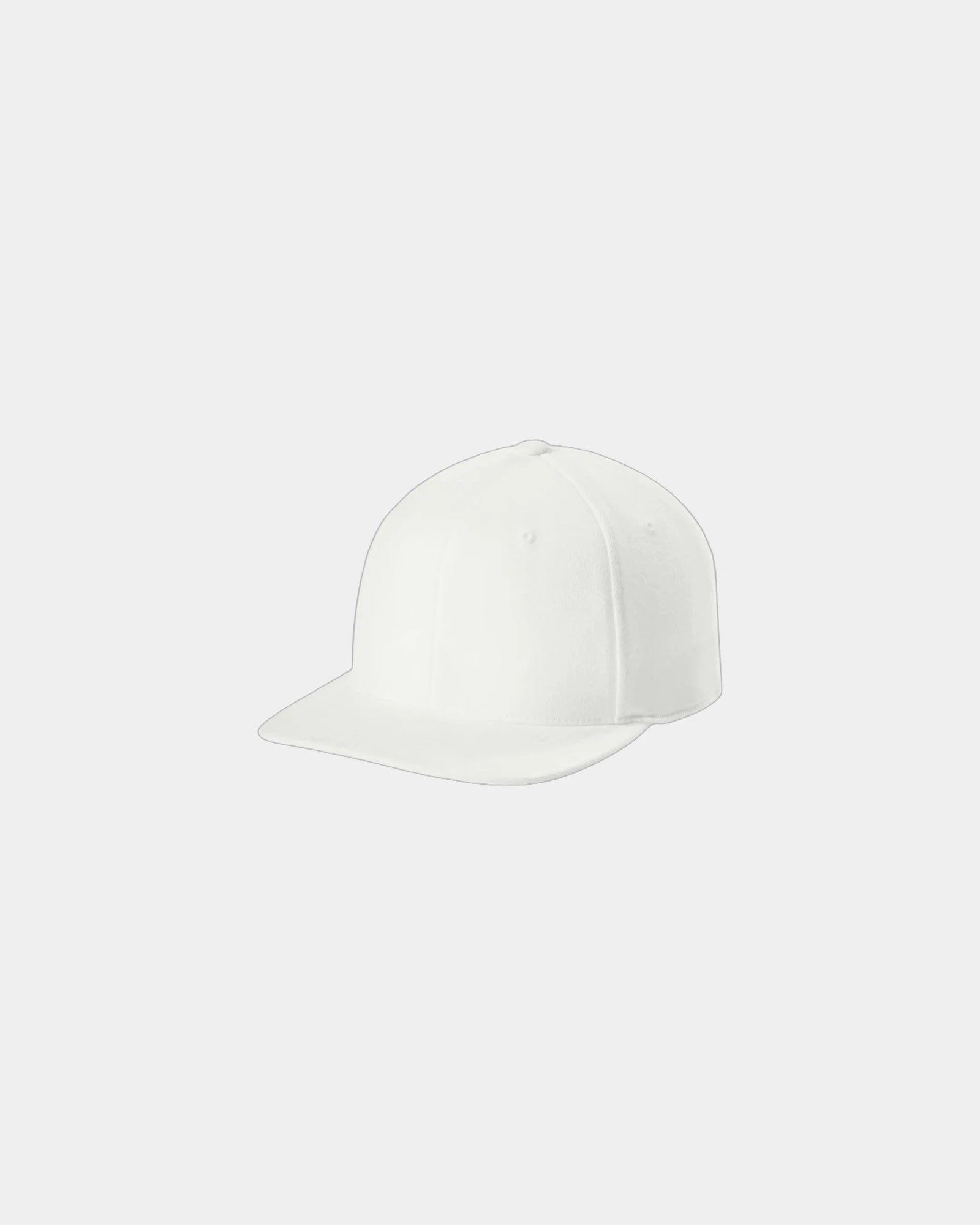 Custom structured snapback cap Flexfit 110 flat bill - White