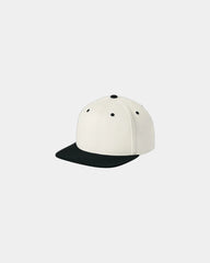 Custom structured snapback cap Flexfit 110 flat bill - Natural/ Black