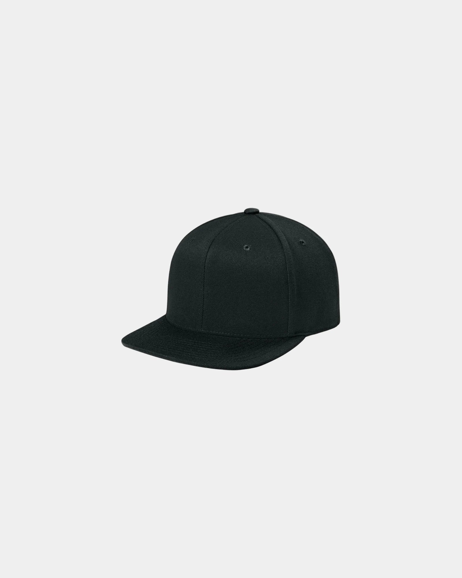 Custom structured snapback cap Flexfit 110 flat bill - Black