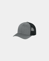 Custom mesh snapback cap Flexfit 110 trucker style - Heather Grey/ Black