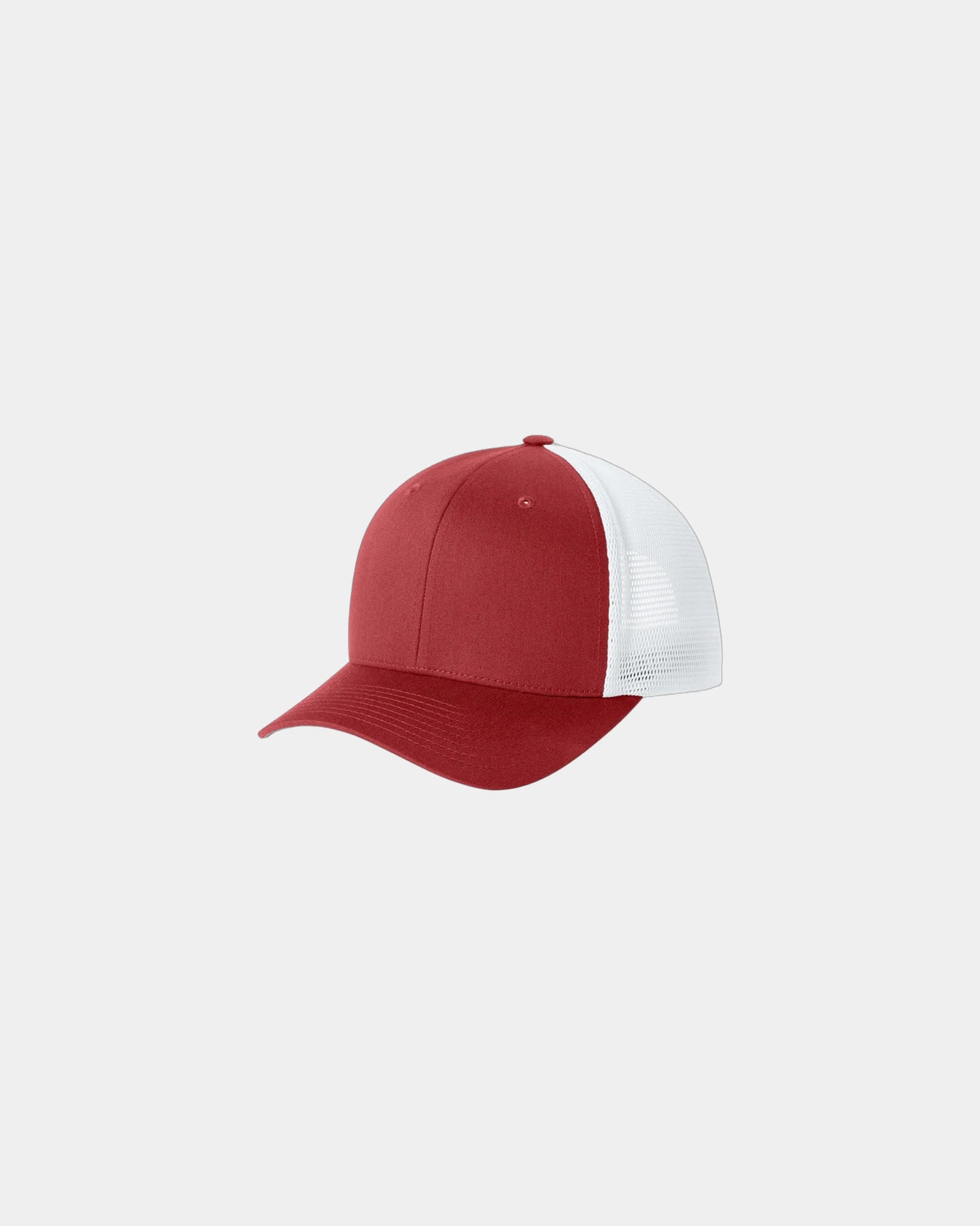 Custom mesh snapback cap Flexfit 110 trucker style - Red/ White