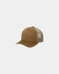 Custom mesh snapback cap Flexfit 110 trucker style - Caramel/ Khaki