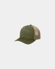 Custom mesh snapback cap Flexfit 110 trucker style - Olive/ Khaki