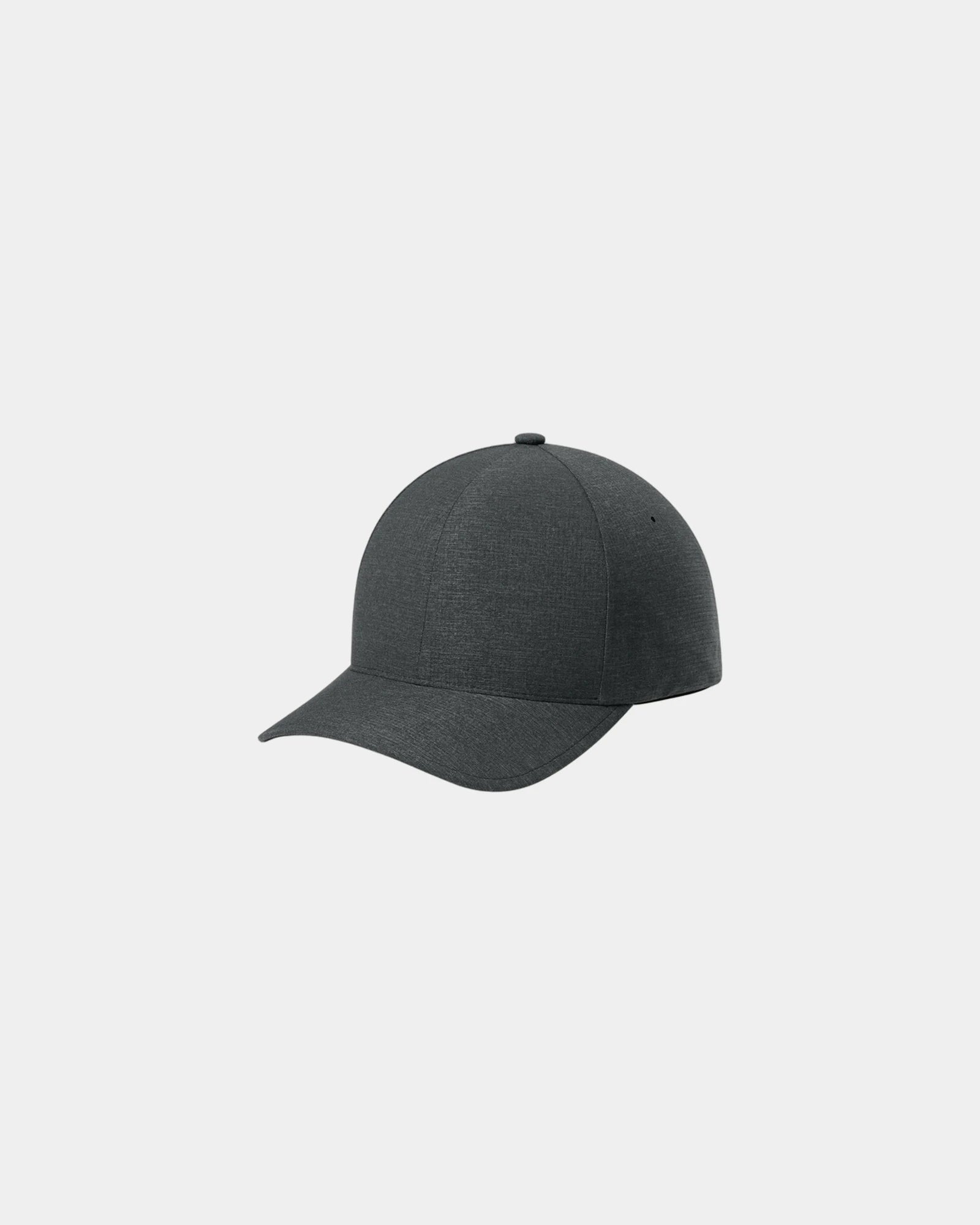 Custom moisture-wicking Flexfit Delta performance cap - Melange Charcoal