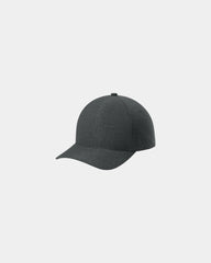 Custom moisture-wicking Flexfit Delta performance cap - Melange Charcoal