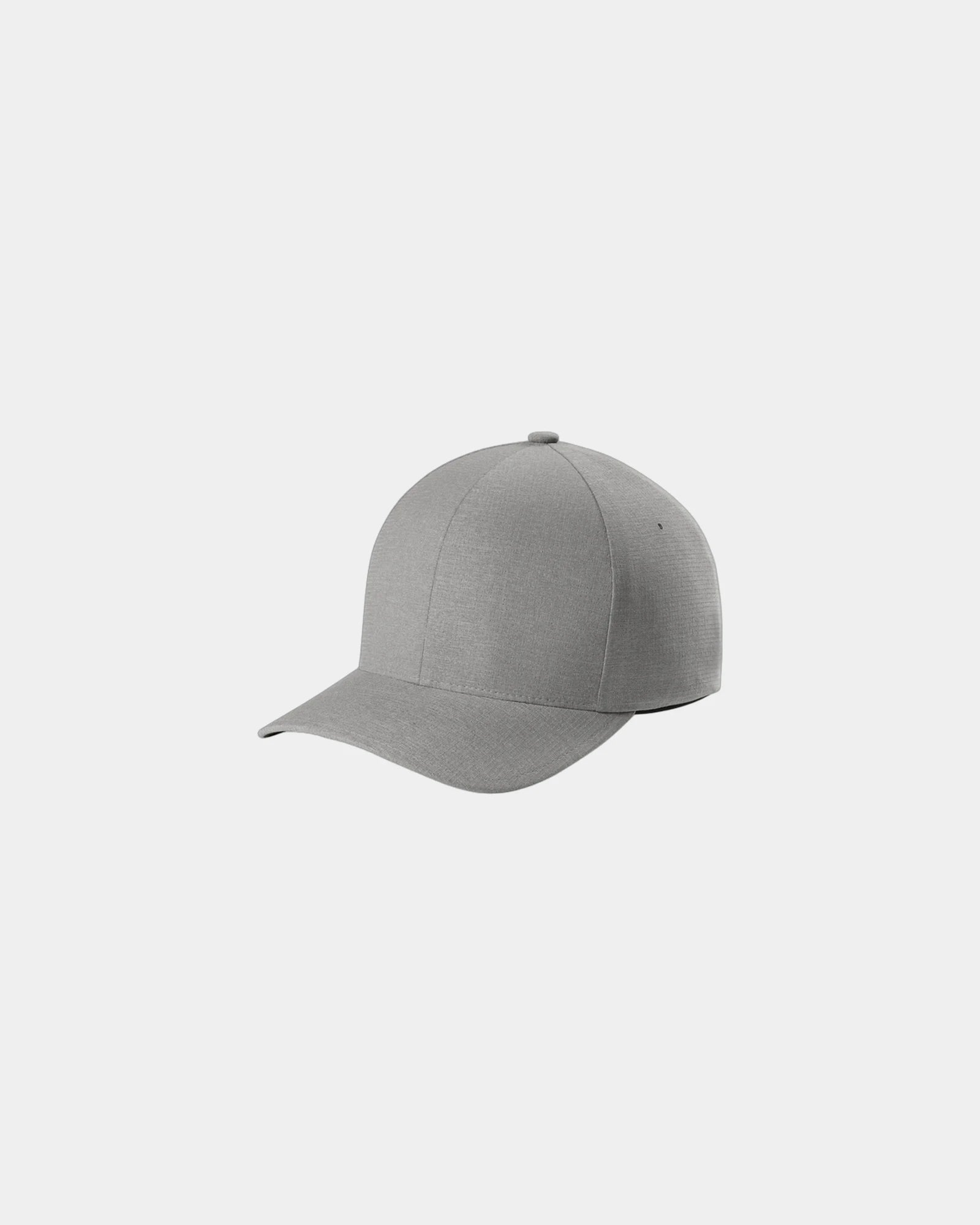 Custom moisture-wicking Flexfit Delta performance cap - Melange Silver