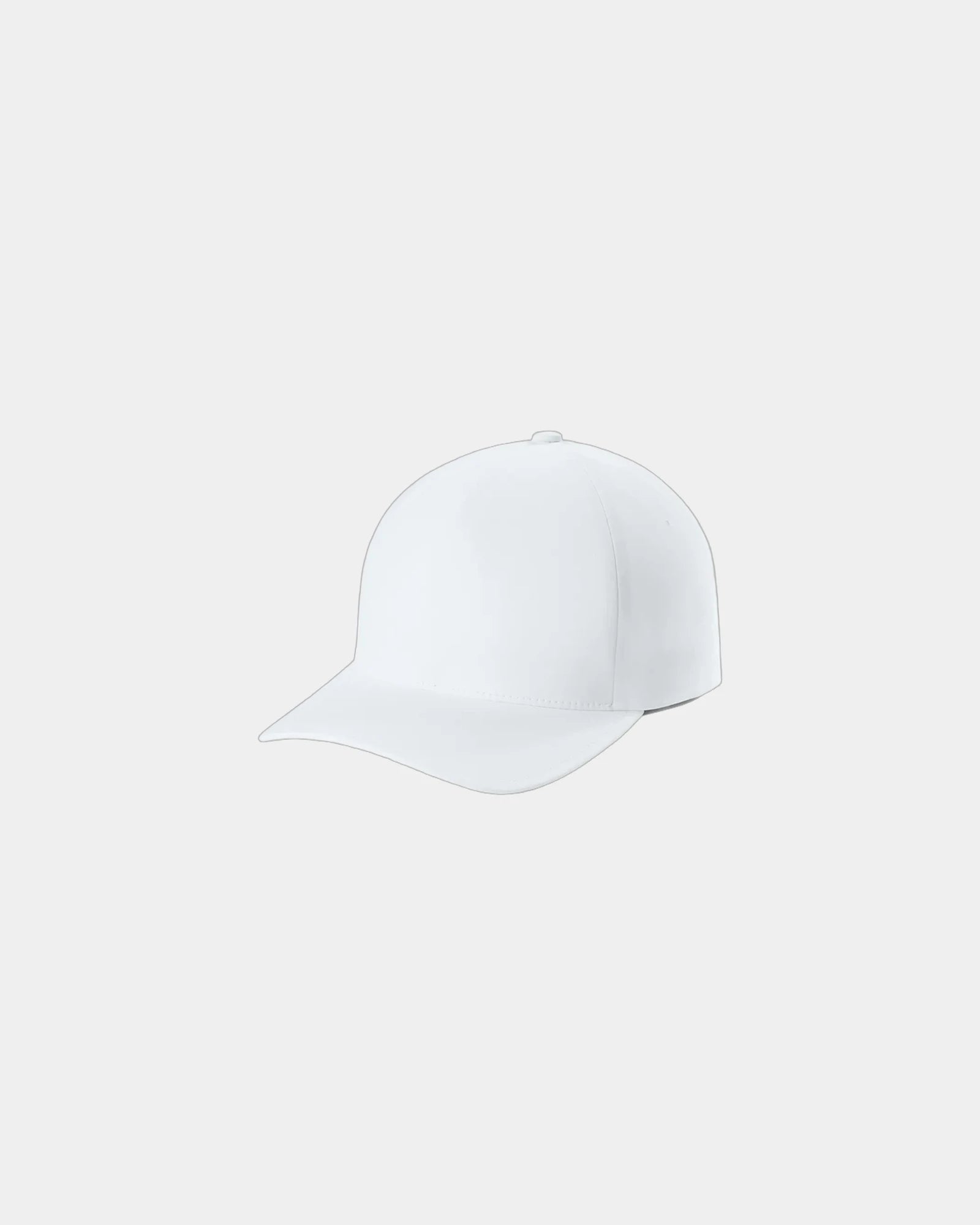 Custom moisture-wicking Flexfit Delta performance cap - White