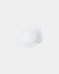 Custom moisture-wicking Flexfit Delta performance cap - White