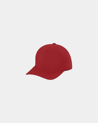 Custom moisture-wicking Flexfit Delta performance cap - Red